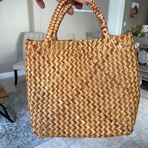 Woven small Tan Handbag